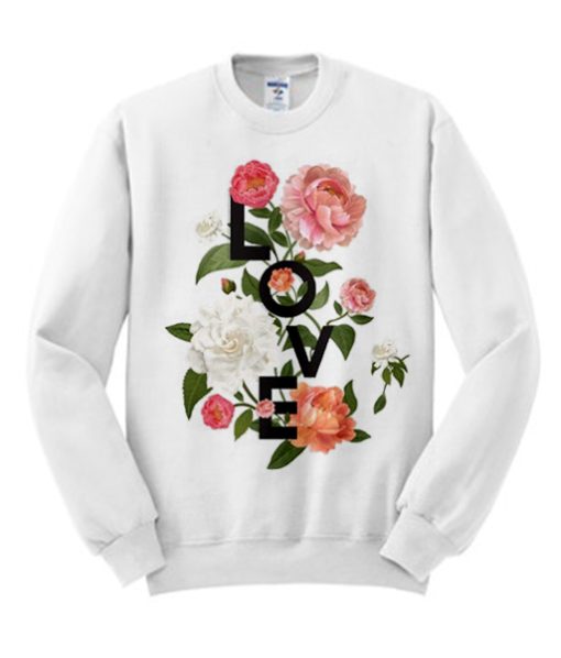 Love Floral smooth Sweatshirt