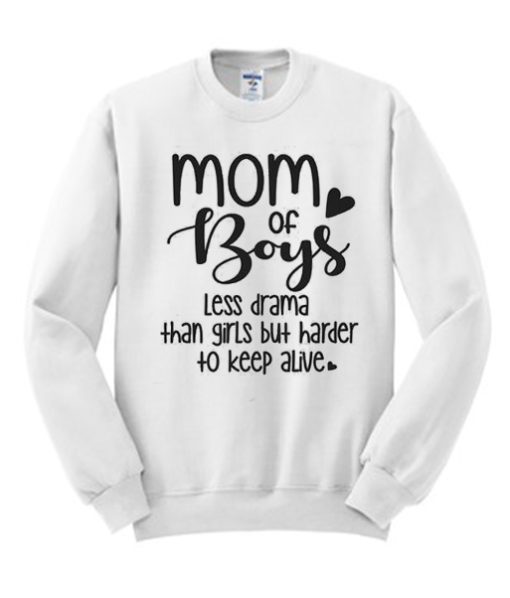 Mom of Boys graphic Sweatshirt