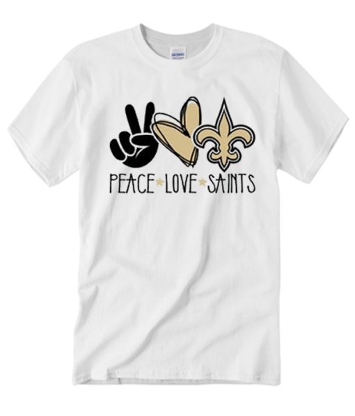 Peace Love Saints graphic T Shirt