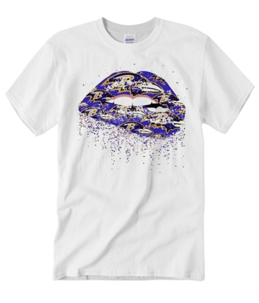 Ravens - Football Lips graphic T Shirt