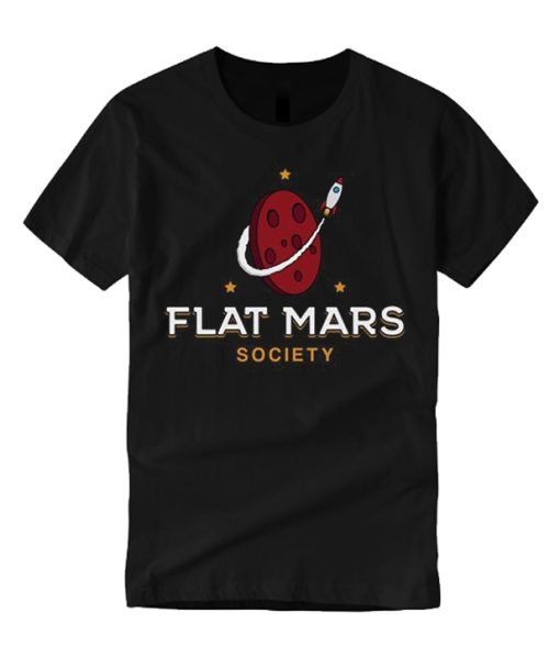 Red Planet - Flat Mars Society graphic T Shirt