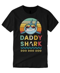 Retro Daddy Shark smooth T Shirt