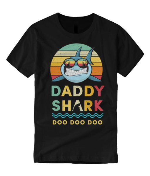 Retro Daddy Shark smooth T Shirt