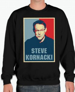 Steve Kornacki Black graphic Sweatshirt