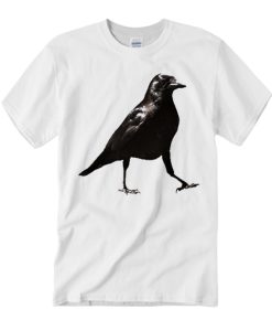 Top animal crow graphic T Shirt