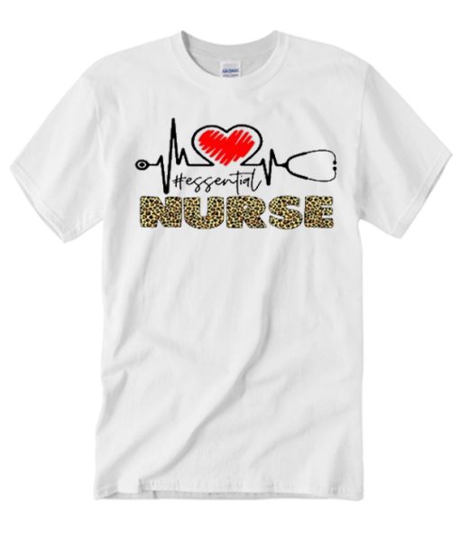 Valentine Heartbeat Nurse smooth T Shirt