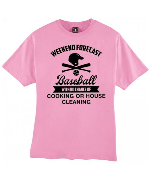 Weekend Forecast Baseball smooth T Shirt