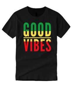 Good Vibes - Rasta Flag smooth T Shirt