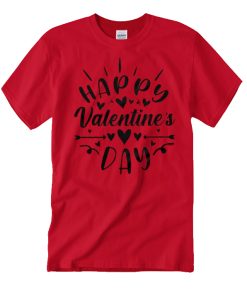 Happy Valentine's Day Red smooth T Shirt