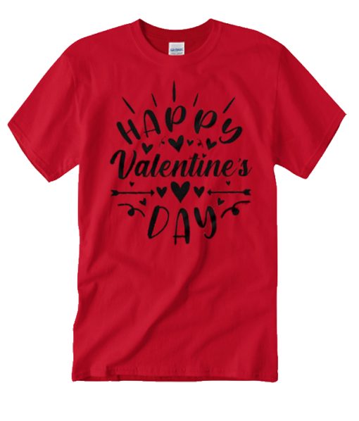 Happy Valentine's Day Red smooth T Shirt