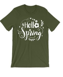 Hello Spring Floral smooth T Shirt