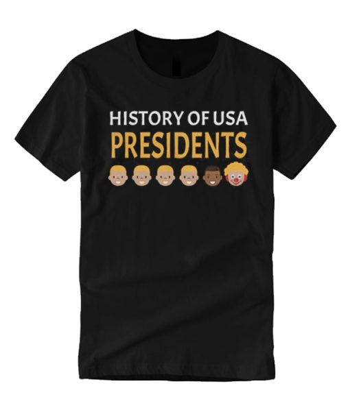 History Of USA Presidents Clown Face smooth T Shirt