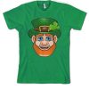 Leprechaun Smiling Face Irish St Patty's Day smooth T Shirt