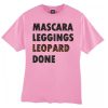 Mascara Leggings Leopard smooth T Shirt