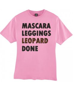 Mascara Leggings Leopard smooth T Shirt