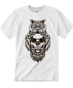 Owl Skull smooth T Shirt