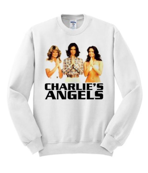 Retro TV Farrah Fawcett Charlies Angels smooth Sweatshirt