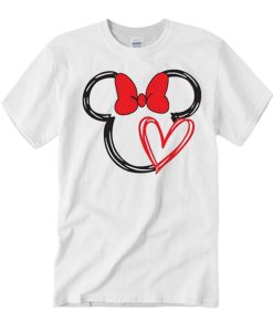 Scribble Minnie Love smooth T Shirt