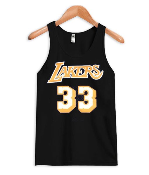 #33 Kareem Abdul-Jabbar Basketball Tank Top