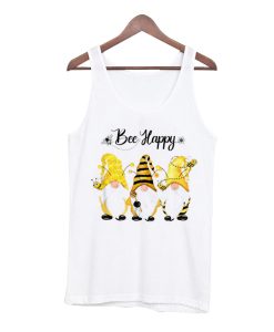 Bee Happy Funny Bee Gnome Spring Tank Top