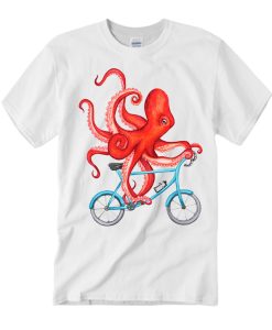 Cycling octopus Relaxed T Shirt