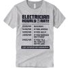 Electrician Hourly Rate T Shirt