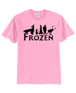 Frozen Characters silhouette Disney T Shirt.