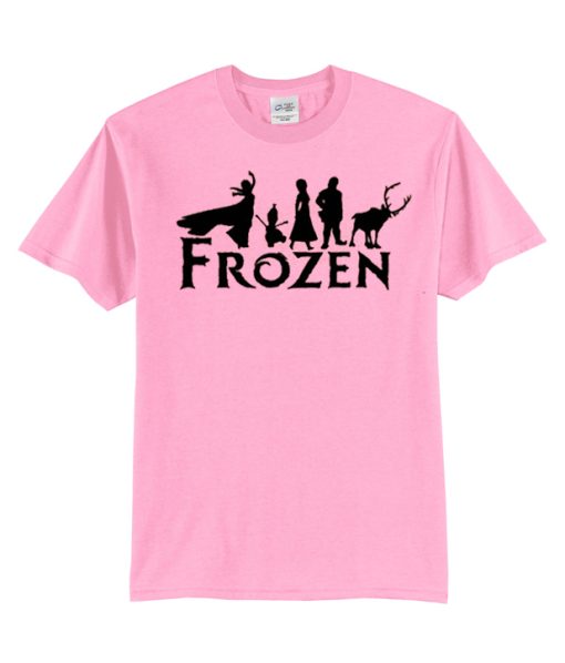 Frozen Characters silhouette Disney T Shirt.