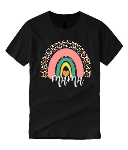 Leopard Rainbow Mama T Shirt