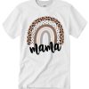 Leopard Rainbow Mama T Shirt