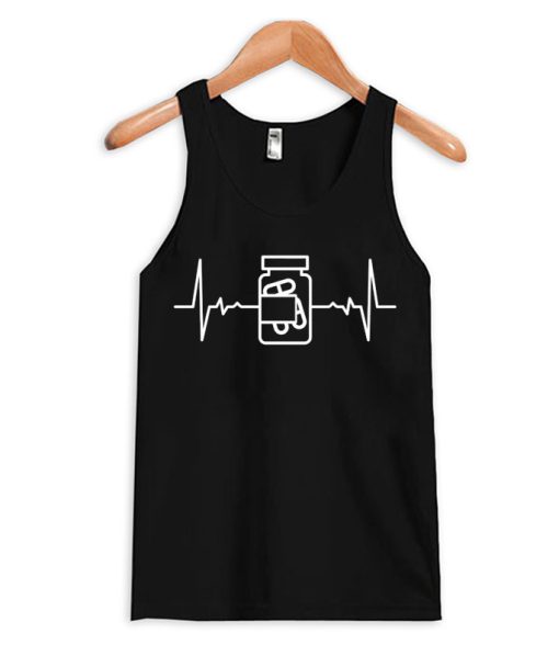 Pharmacist Heartbeat Tank Top