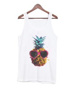 pineapple with sunglasses Tank Top