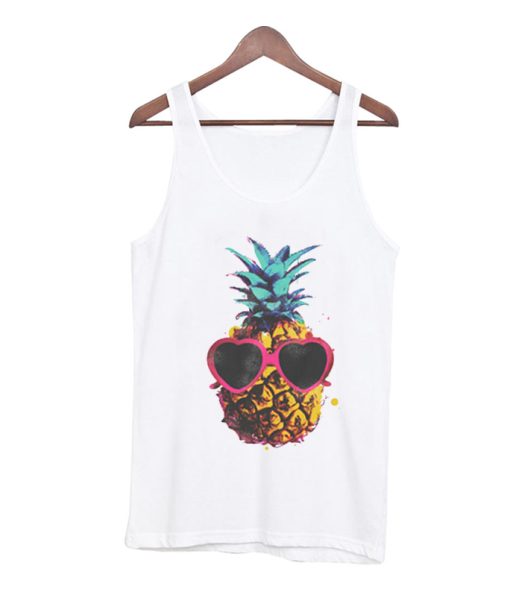 pineapple with sunglasses Tank Top