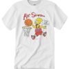 Bart Simpson Air Bart 1990s Chicago Bulls T Shirt