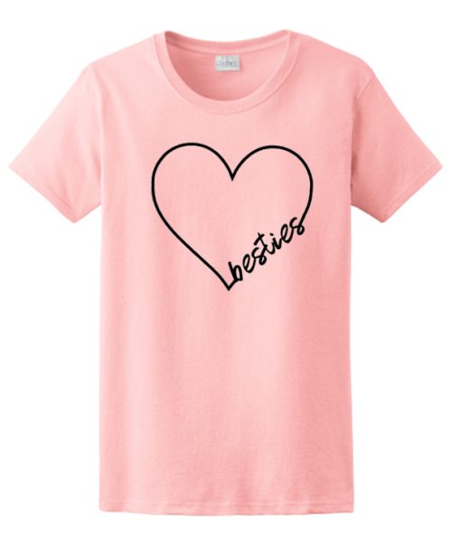 Besties Heart T Shirt