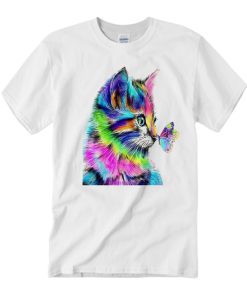 Cat Butterfly T Shirt