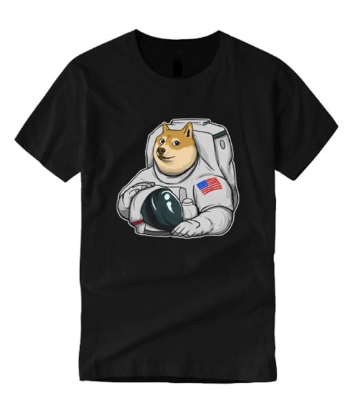 Dogecoin Doge Dog Shiba Inu Astronaut T Shirt