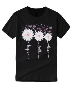 Faith Hope Love Butterfly T Shirt