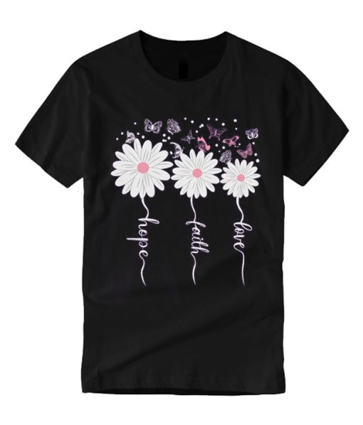 Faith Hope Love Butterfly T Shirt