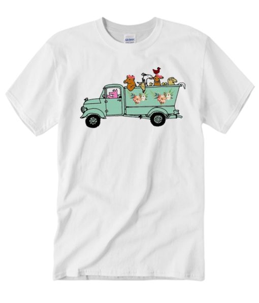 Farm Truck with Farm Animals T Shirt