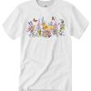 Flowers Butterflies T Shirt