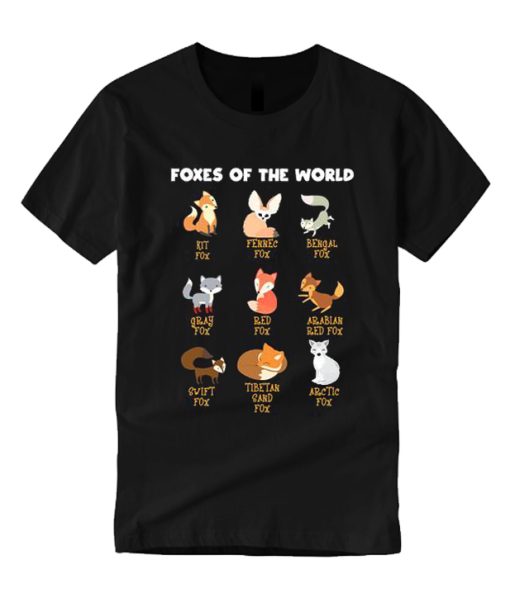 Foxes Of The World T Shirt