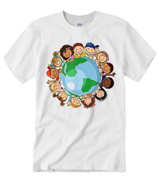 Happy Earth Day Children Around the World T Shirt