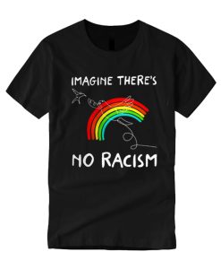 Imagine There’s No Racism Rainbow And Birds Cute T Shirt