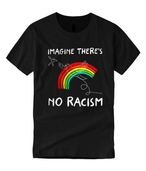 Imagine There’s No Racism Rainbow And Birds Cute T Shirt