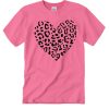 Leopard Heart T Shirt