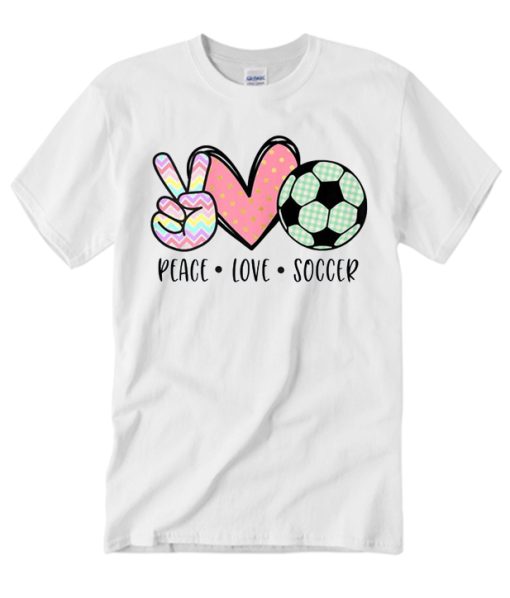 Peace Love Soccer T Shirt