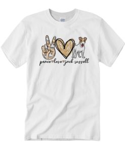 Peace Love Jack Russell T Shirt