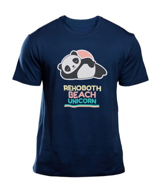 Rehoboth Beach Panda Bear Unicorn T Shirt