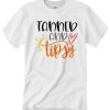 Tanned and tipsy - funny beach quote T Shirt